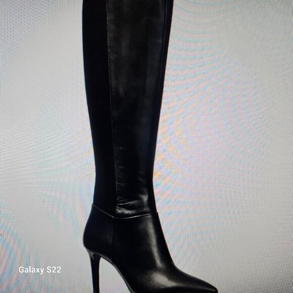 Michael Kors Women's Dorothy Flex Black Leather Boots Size 5M. NIB. - Picture 2 of 13